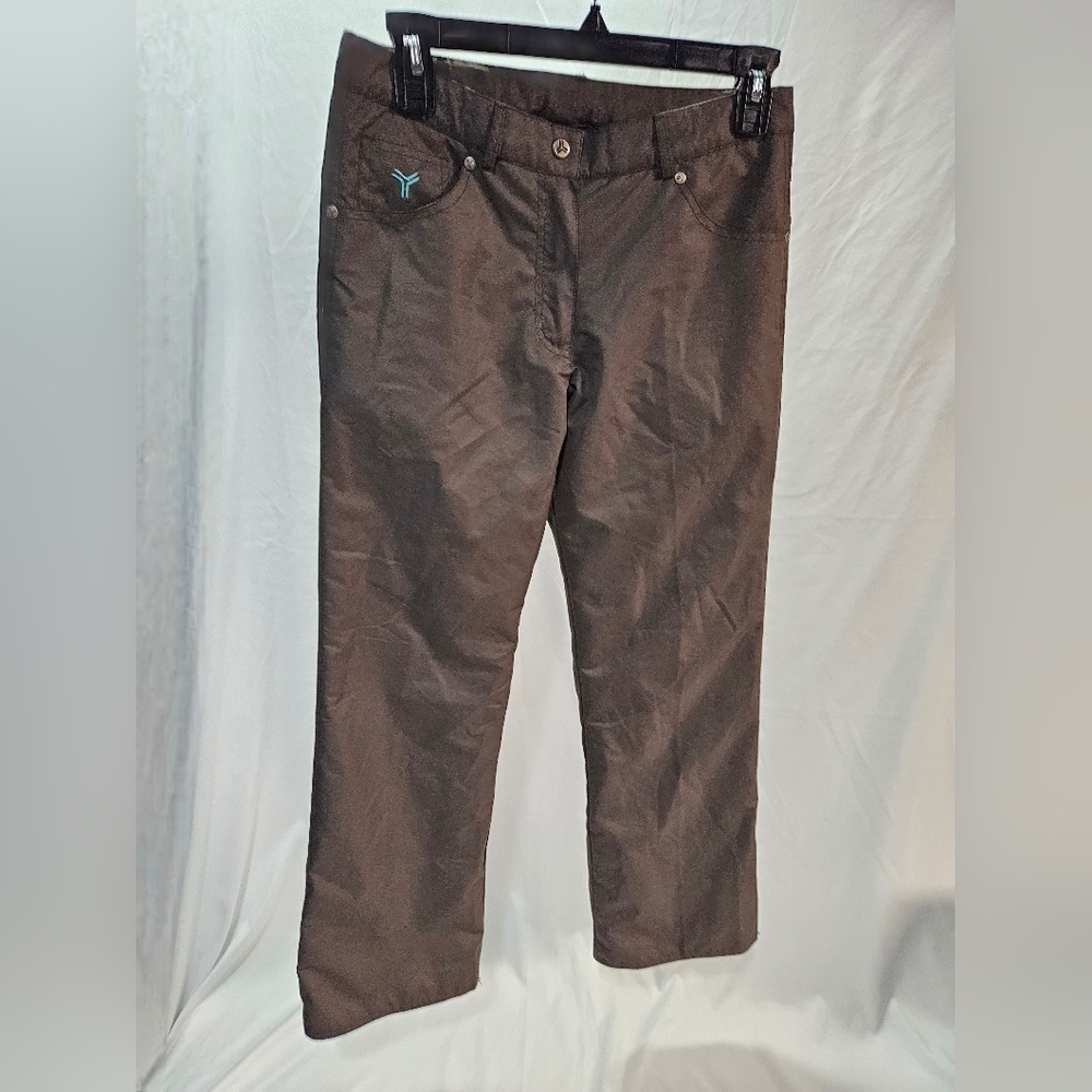 Fera Girl 14 Brown Flare Ski Pants Snowpants Solid Pre Owned